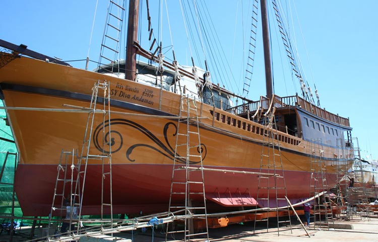 SY Diva Andaman Dry Dock