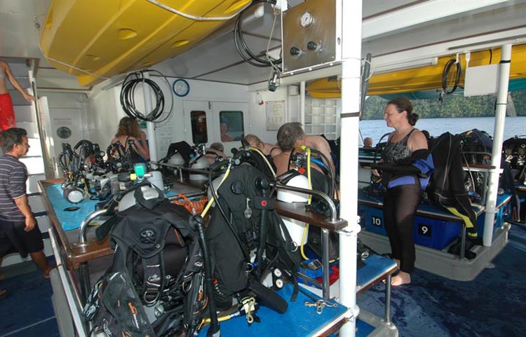 Raja Ampat Aggressor Dive Deck
