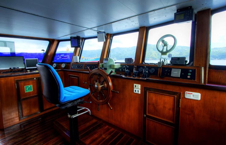 Raja Ampat Aggressor Wheelhouse