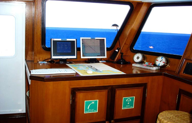 Raja Ampat Aggressor Wheelhouse