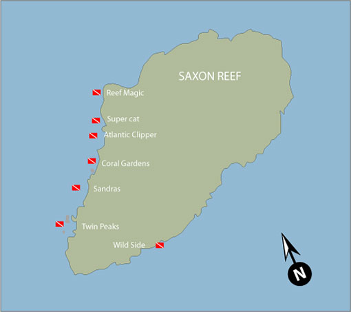 Saxon Reef Map