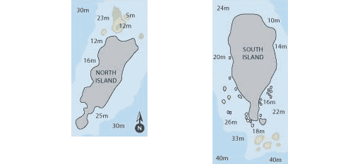 Racha Yai & Racha Noi Map